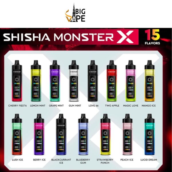 Vecig Shisha Monster X 30000 Puffs Disposable Vape