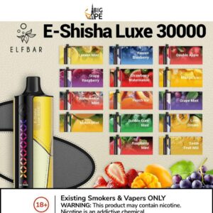 ELFBAR E-Shisha Luxe 30000 Puffs Disposable in Dubai,Abu Dhabi,Sharjah, Al Ain,UAE