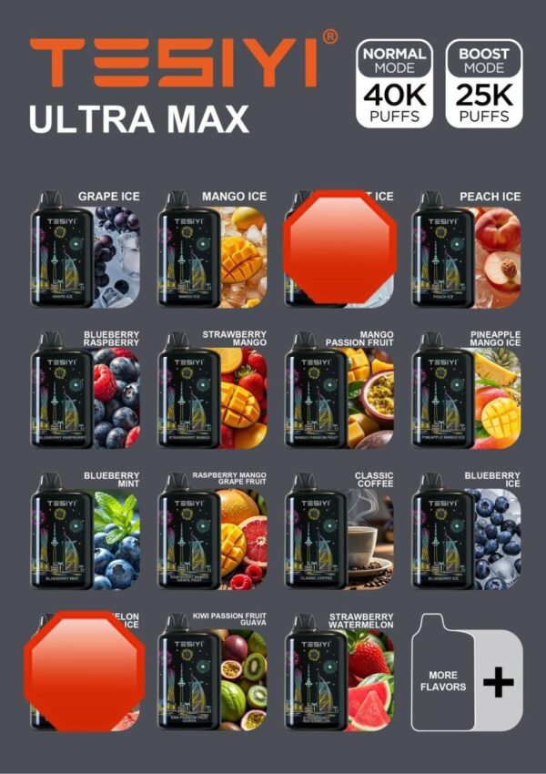 Tesiyi Ultra Shisha 40000 Puffs