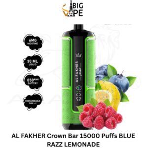 AL FAKHER Crown Bar 15000 Puffs BLUE RAZZ LEMONADE