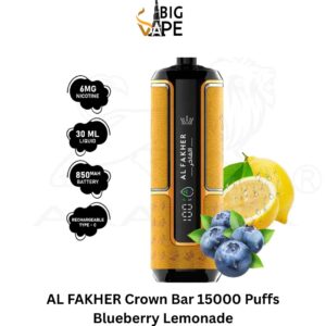 AL FAKHER Crown Bar 15000 Puffs Blueberry Lemonade