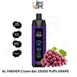 AL FAKHER Crown Bar 15000 Puffs GRAPE