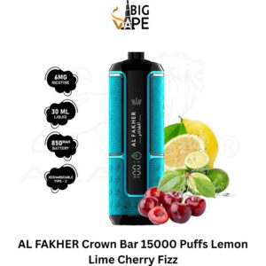 AL FAKHER Crown Bar 15000 Puffs Lemon Lime Cherry Fizz