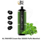 AL FAKHER Crown Bar 15000 Puffs Menthol
