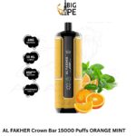 AL FAKHER Crown Bar 15000 Puffs ORANGE MINT