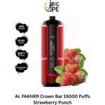 AL FAKHER Crown Bar 15000 Puffs Strawberry Punch