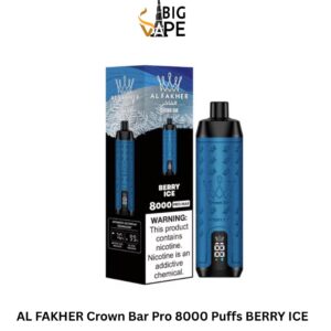 AL FAKHER Crown Bar Pro 8000 Puffs BERRY ICE