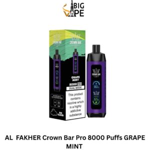 AL FAKHER Crown Bar Pro 8000 Puffs GRAPE MINT