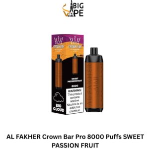 AL FAKHER Crown Bar Pro 8000 Puffs SWEET PASSION FRUIT