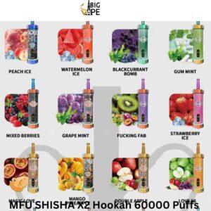 MFU SHISHA X2 Hookah 60000 Puffs