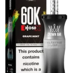 Al Fakher Crown Bar E Hose X 60000 Puffs Grape Mint in Dubai UAE