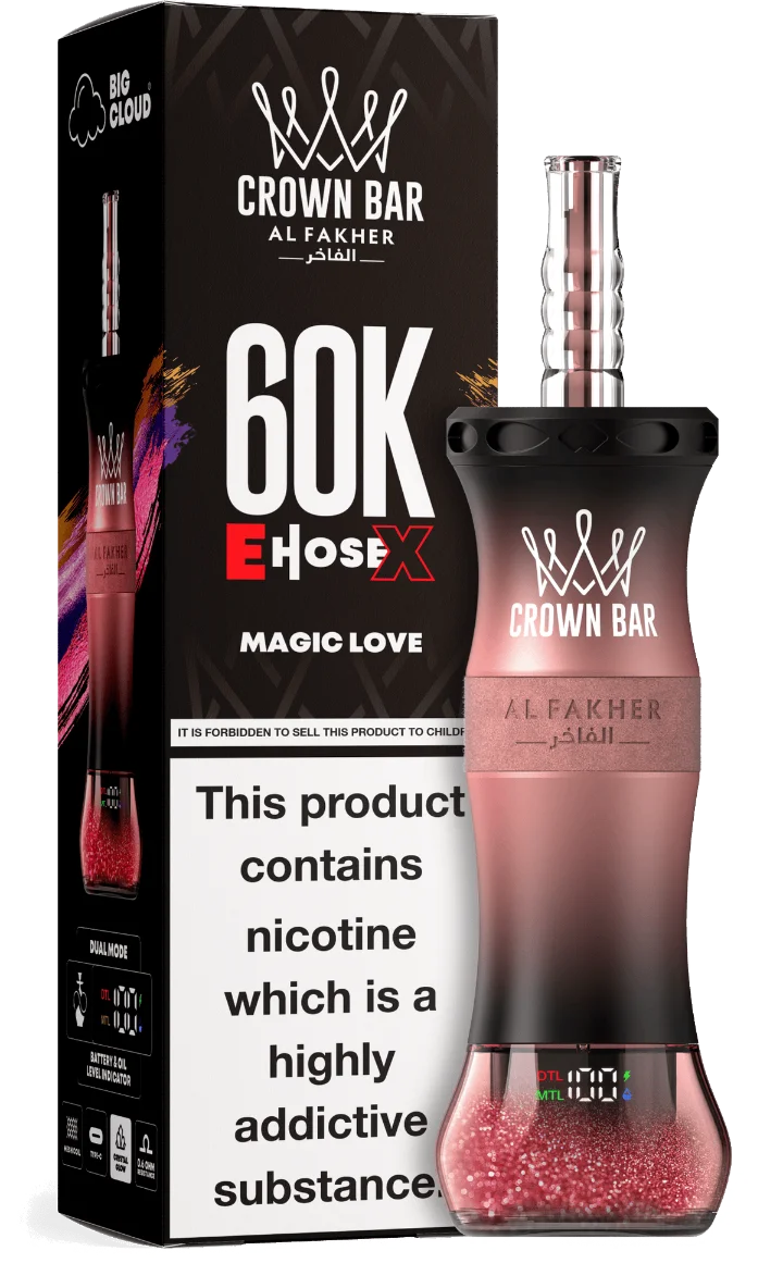Al Fakher Crown Bar E Hose X 60000 Puffs Magic Love