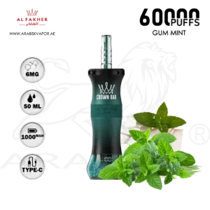 Al Fakher Crown Bar E Hose X 60000 Puffs Mint