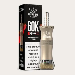 Al Fakher Crown Bar E Hose X 60000 Puffs Strawberry Punch