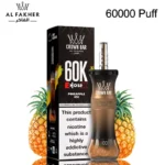 Al Fakher Crown Bar E Hose X 60000 Puffs Pineapple Ice in UAE