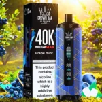 Al Fakher Crown Bar Grape mint Mega Max 40000 Puffs in UAE