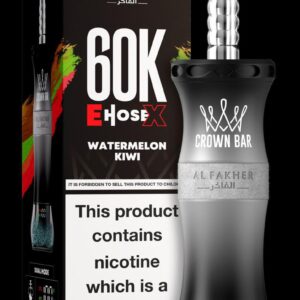 Al Fakher Crown Bar E Hose X 60000 Puffs Watermelon Kiwi