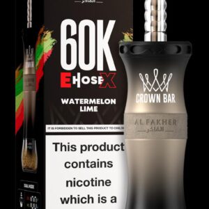 Al Fakher Crown Bar E Hose X 60000 Puffs Watermelon Lime