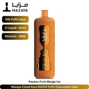 Mazaya Cloud Aura 50000 Puffs Passion Fruit Mango Ice