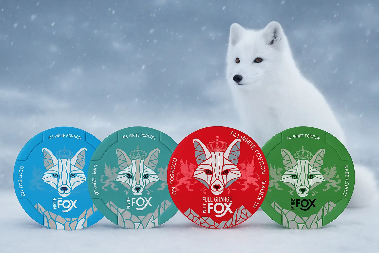 Available Flavors of White Fox Nicotine Pouches