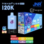 JNR HexaFuse 120K Puffs 6in1 Disposable Vape in Dubai UAE - Image 2