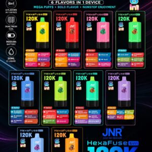 JNR HexaFuse 120K Puffs 6in1